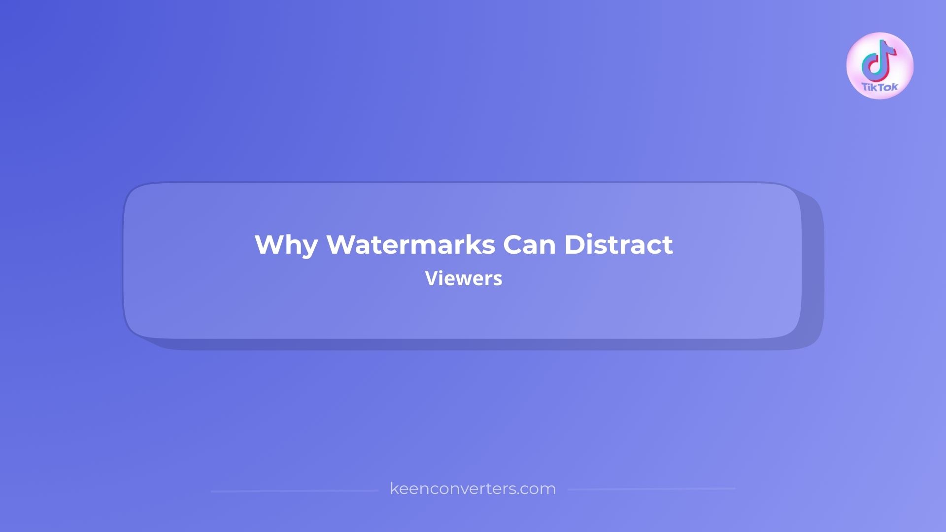 Why Watermarks Can Distract Viewers